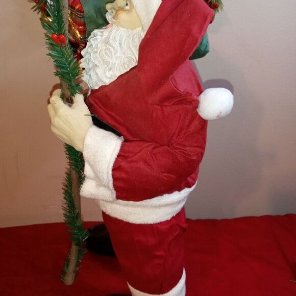 Vtg. Kirkland's Paper Mache Santa Claus Holiday Decor - Picture 8 of 10